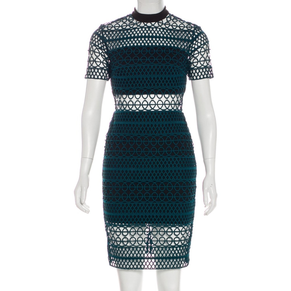 SELF-PORTRAIT Lace Pattern Knee-Length Dress